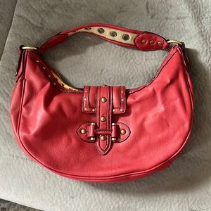 Authentic gently used Nine West red and gold handbag